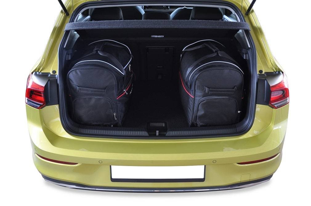 Torby KJUST TROLLEY do Volkswagen Golf GTE Hatchback Plug-in Hybrid VIII — torby wyjmowane z bagażnika krok po kroku
