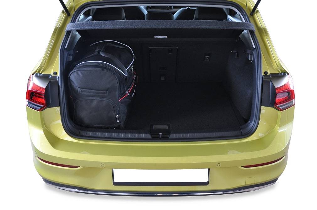 Torby KJUST TROLLEY do Volkswagen Golf GTE Hatchback Plug-in Hybrid VIII — torby wyjmowane z bagażnika krok po kroku