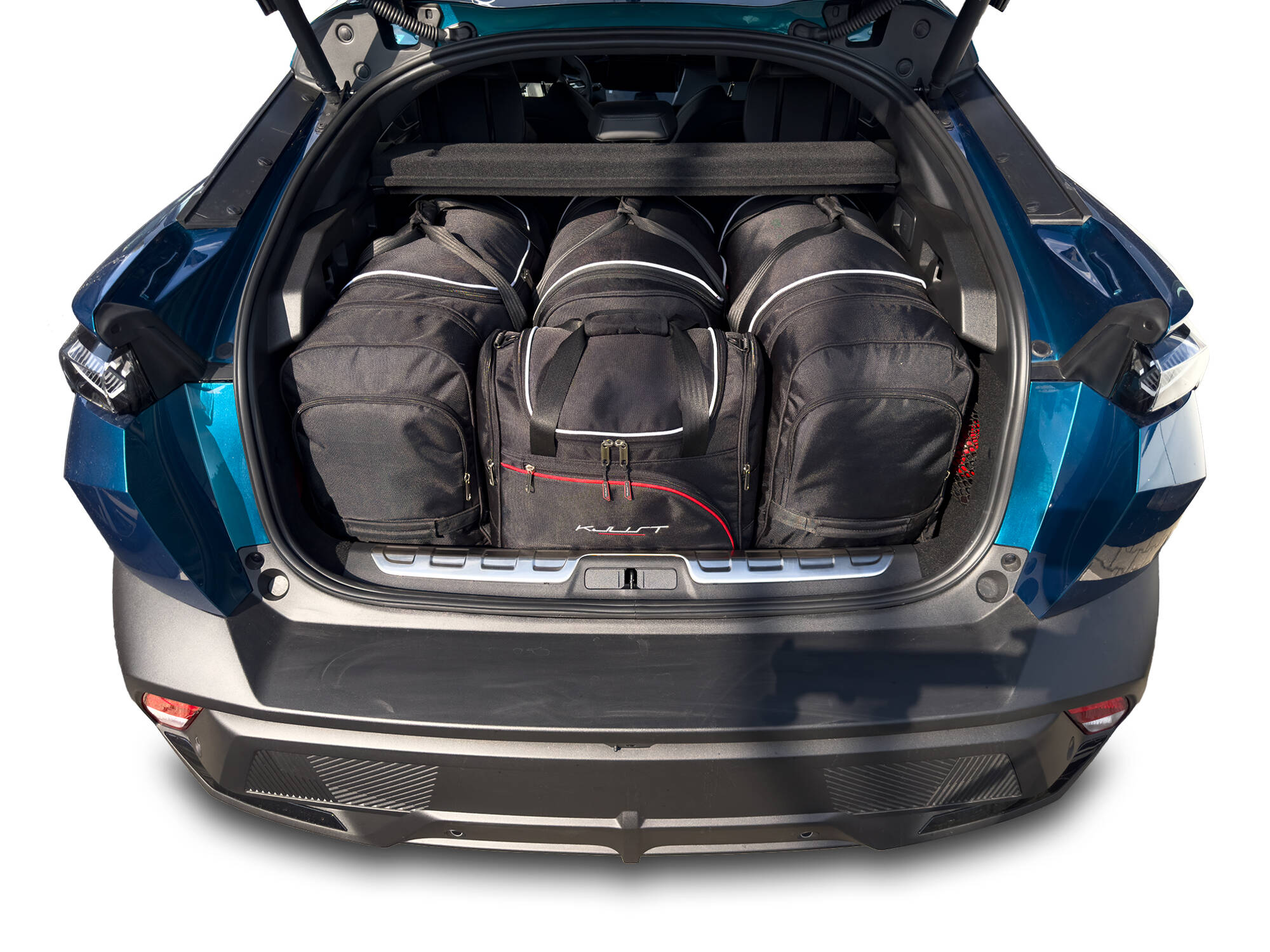 Torby KJUST AERO do Peugeot 408 II (F3) — zestaw ułożony w bagażniku