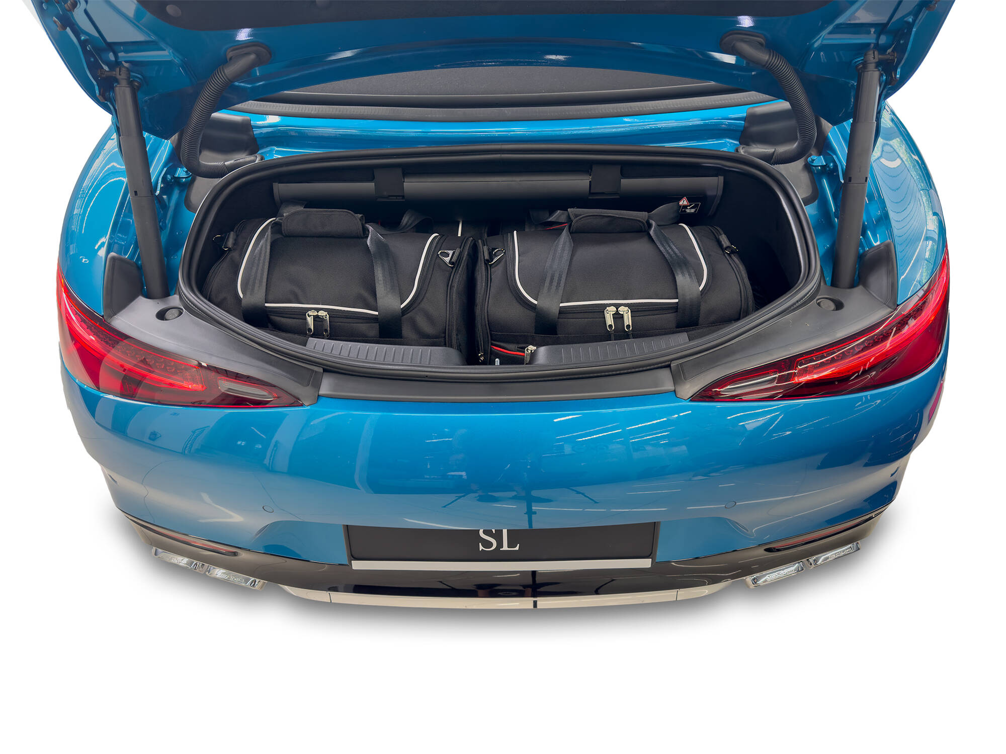 Torby KJUST AERO do Mercedes-Benz SL R232 — zestaw ułożony w bagażniku