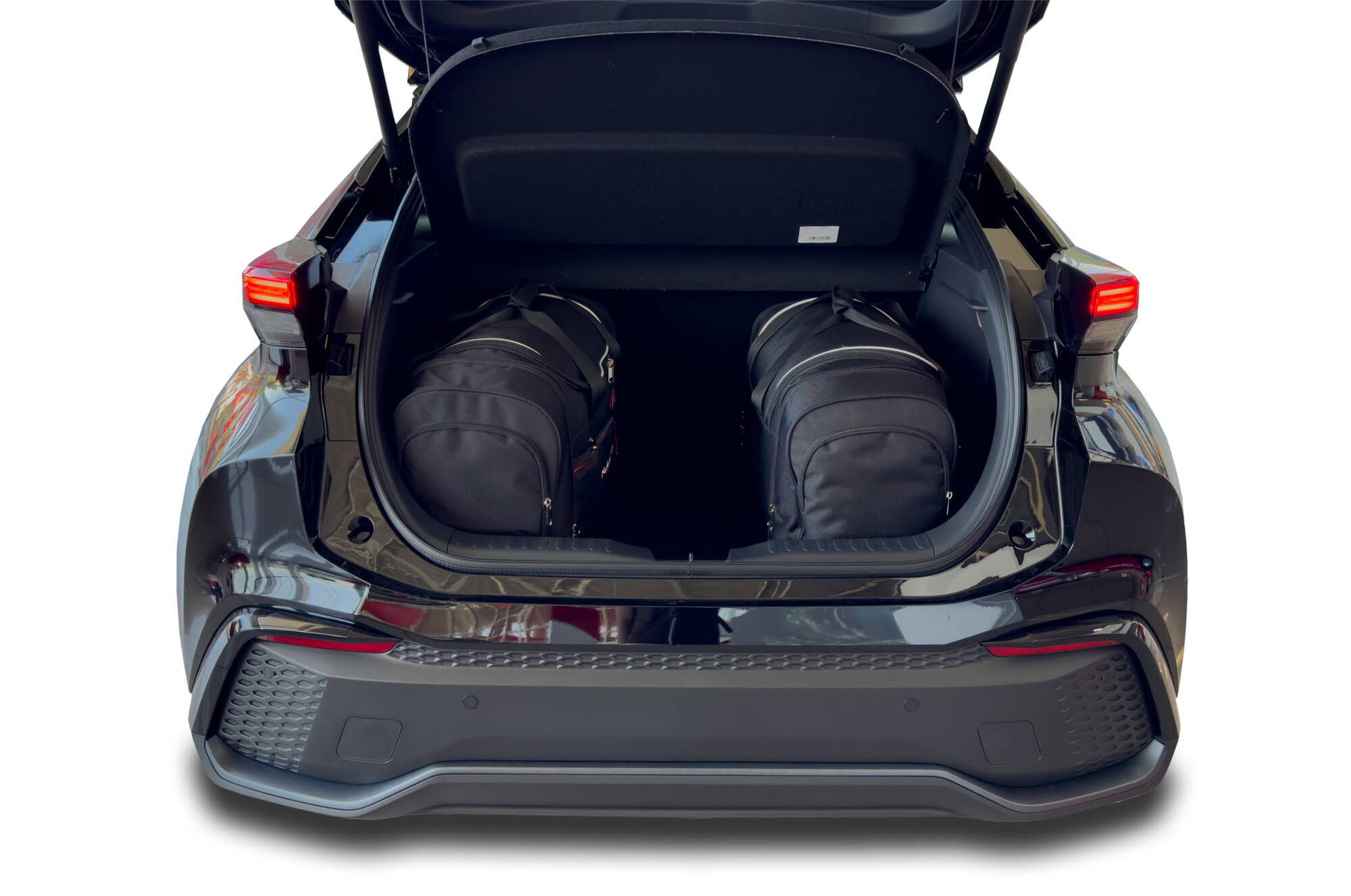 Torby KJUST SPORT do Toyota C-HR Hybrid AX20 — torby wyjmowane z bagażnika krok po kroku