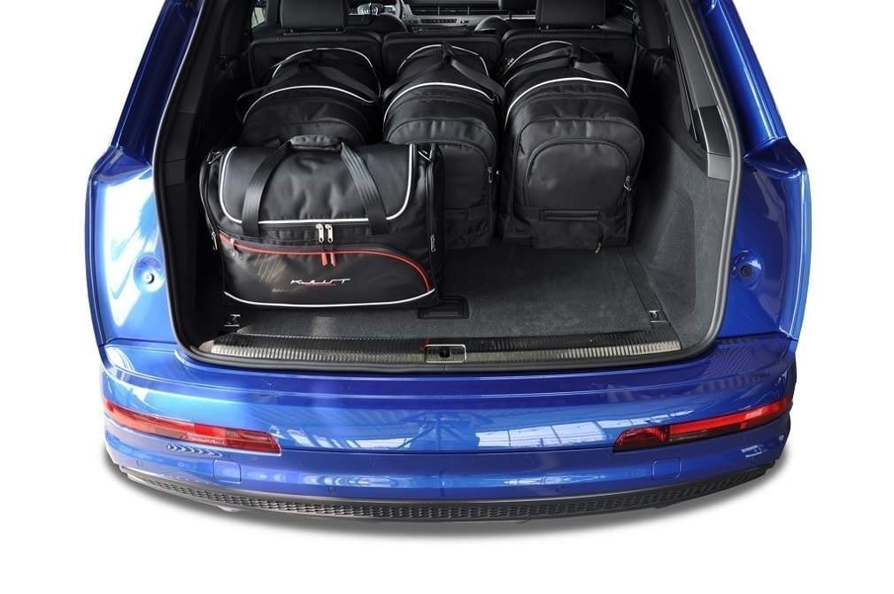 Torby KJUST AERO do Audi Q7 Plug-In Hybrid 4M — torby wyjmowane z bagażnika krok po kroku