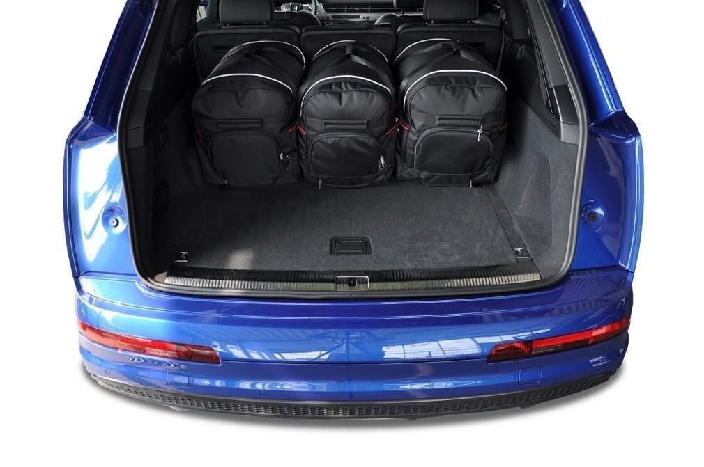 Torby KJUST SPORT do Audi Q7 Plug-In Hybrid 4M — torby wyjmowane z bagażnika krok po kroku