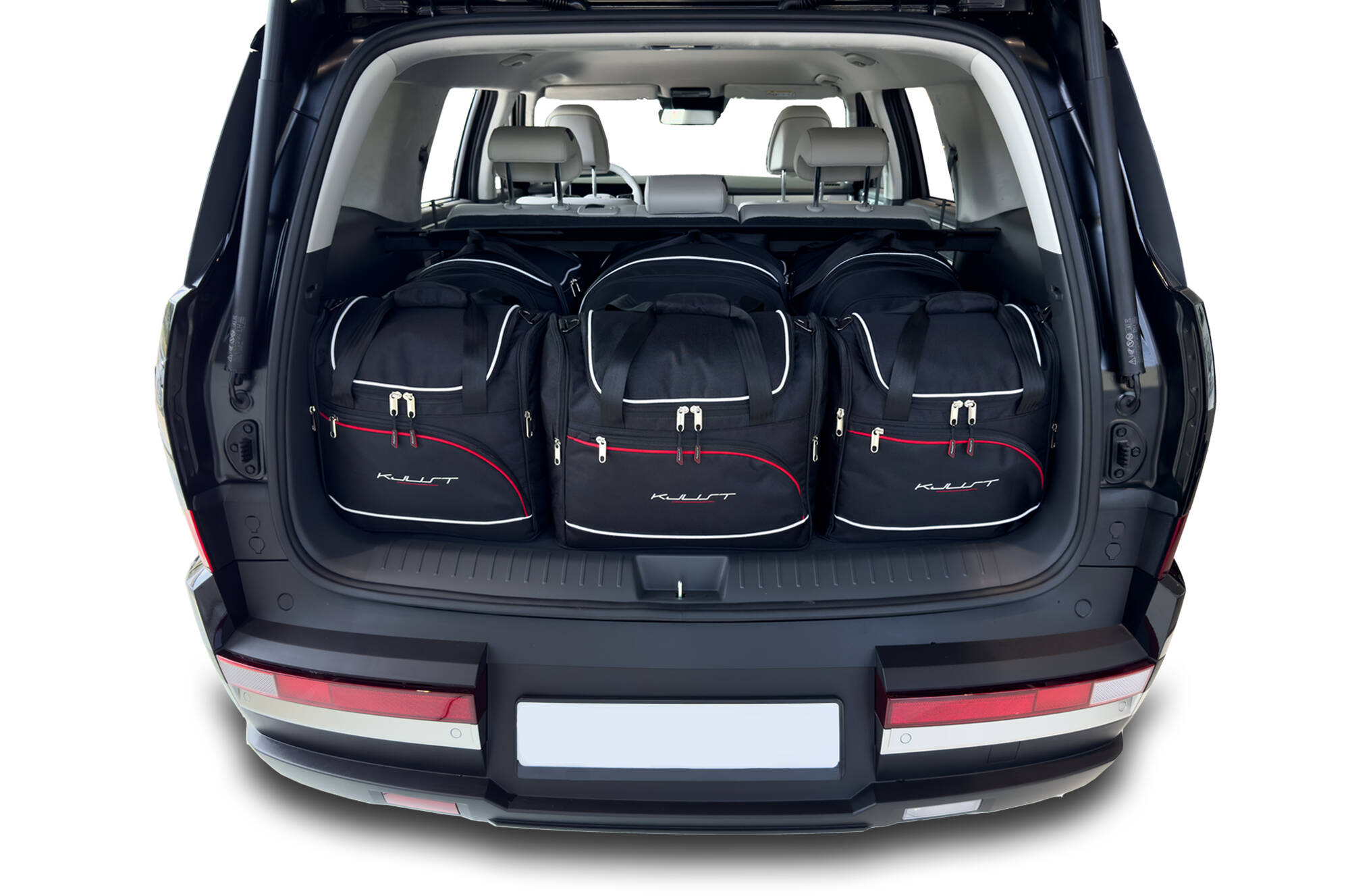 Torby KJUST AERO do Hyundai Santa Fe Plug-In Hybrid 5-osobowy V — zestaw ułożony w bagażniku