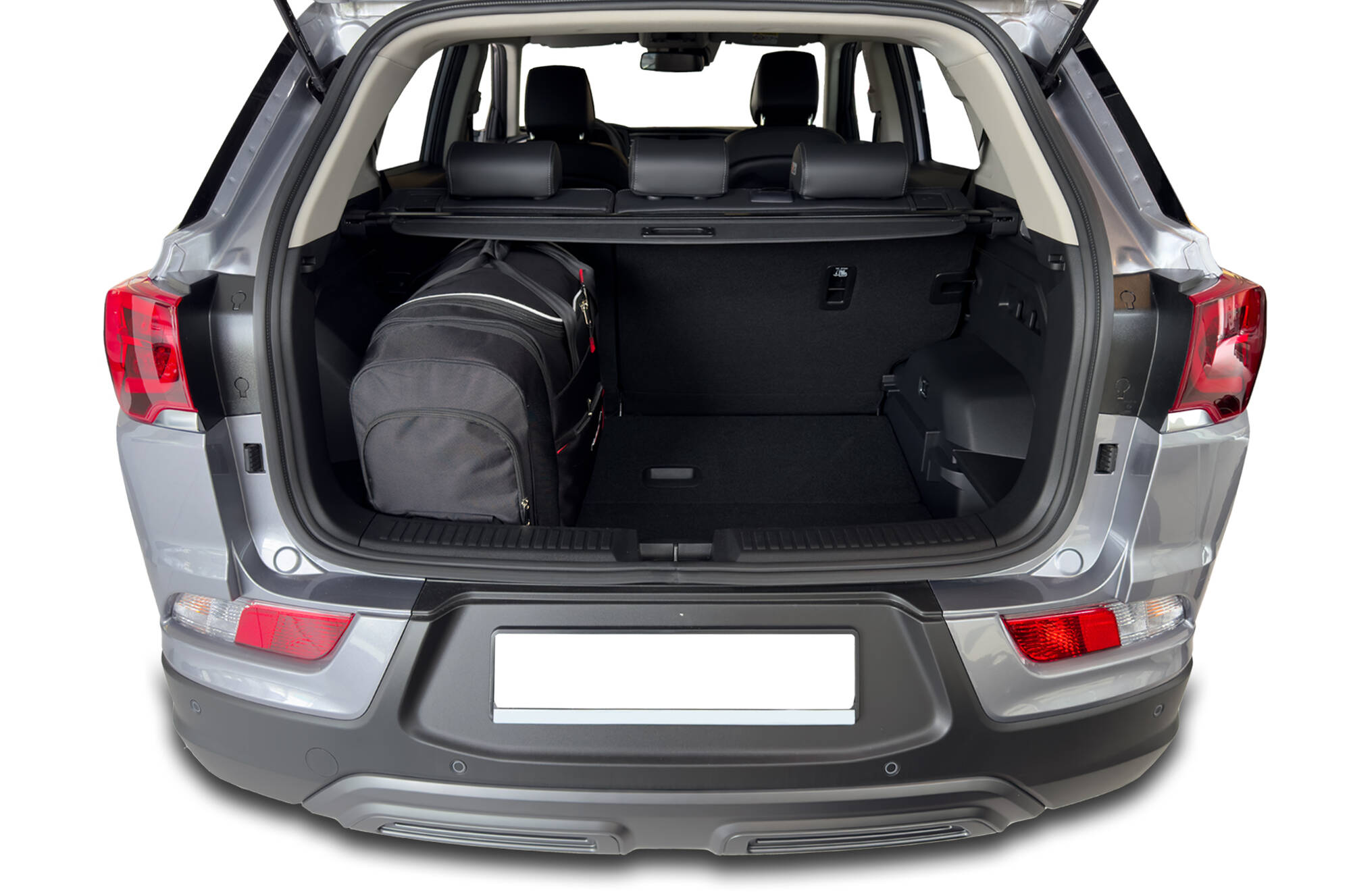 Torby KJUST TROLLEY do Ssangyong Korando IV — torby wyjmowane z bagażnika krok po kroku