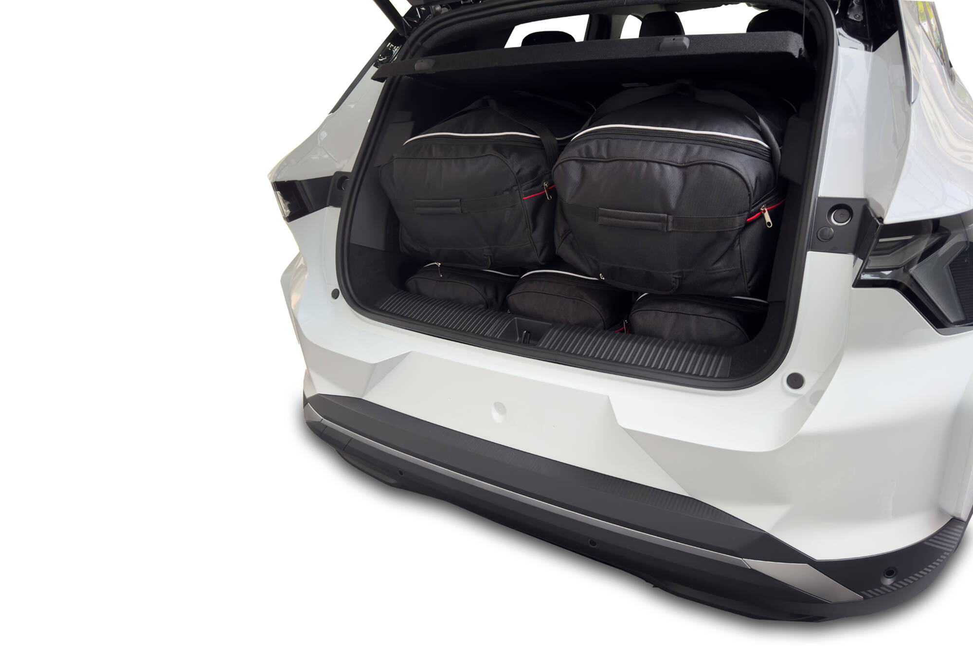 Torby KJUST TROLLEY do Renault Scenic E-Tech Electric V — zestaw ułożony w bagażniku