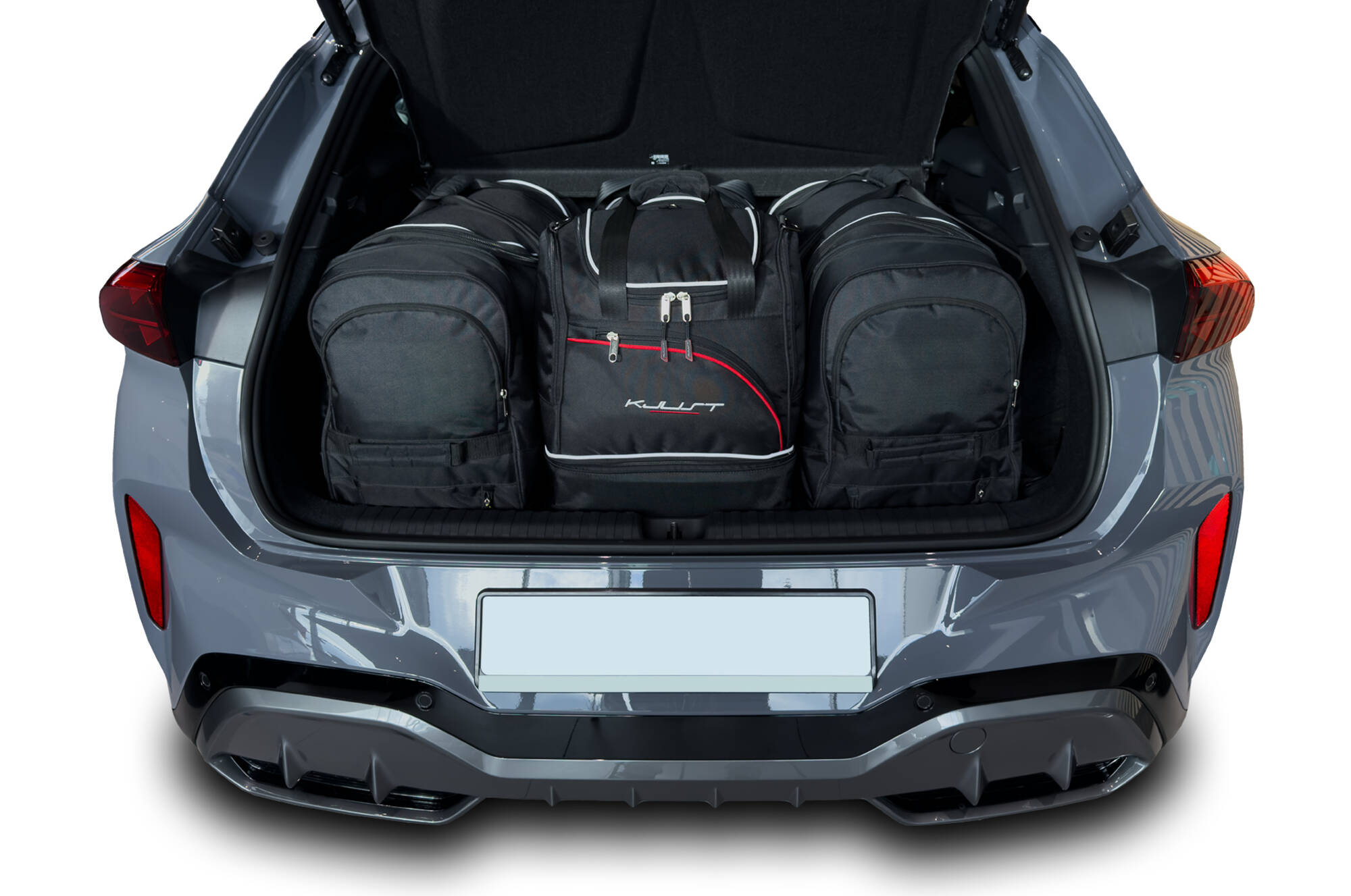 Torby KJUST SPORT do Cupra Terramar I — zestaw ułożony w bagażniku