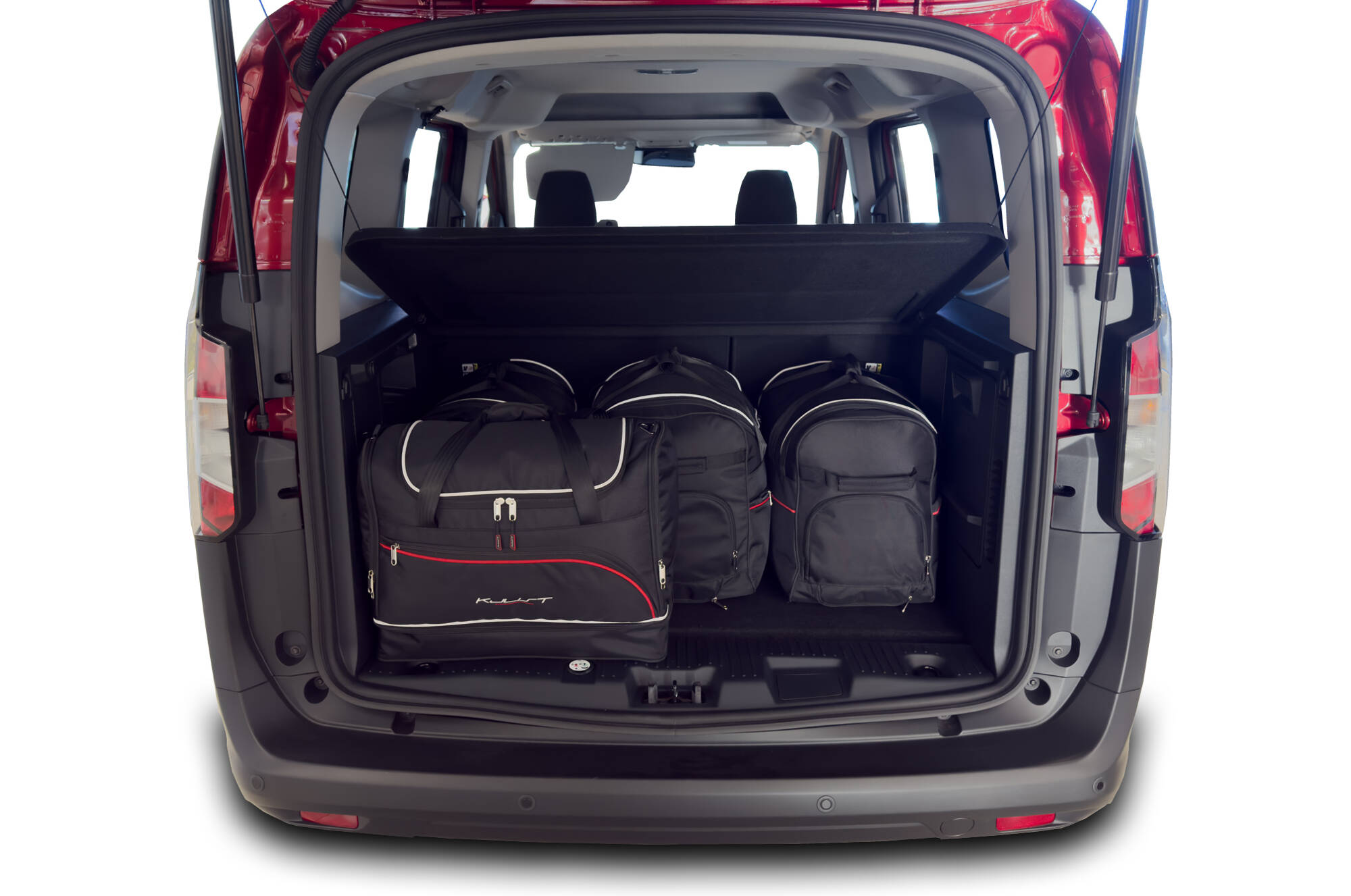 Torby KJUST SPORT do Ford Tourneo Courier II — torby wyjmowane z bagażnika krok po kroku