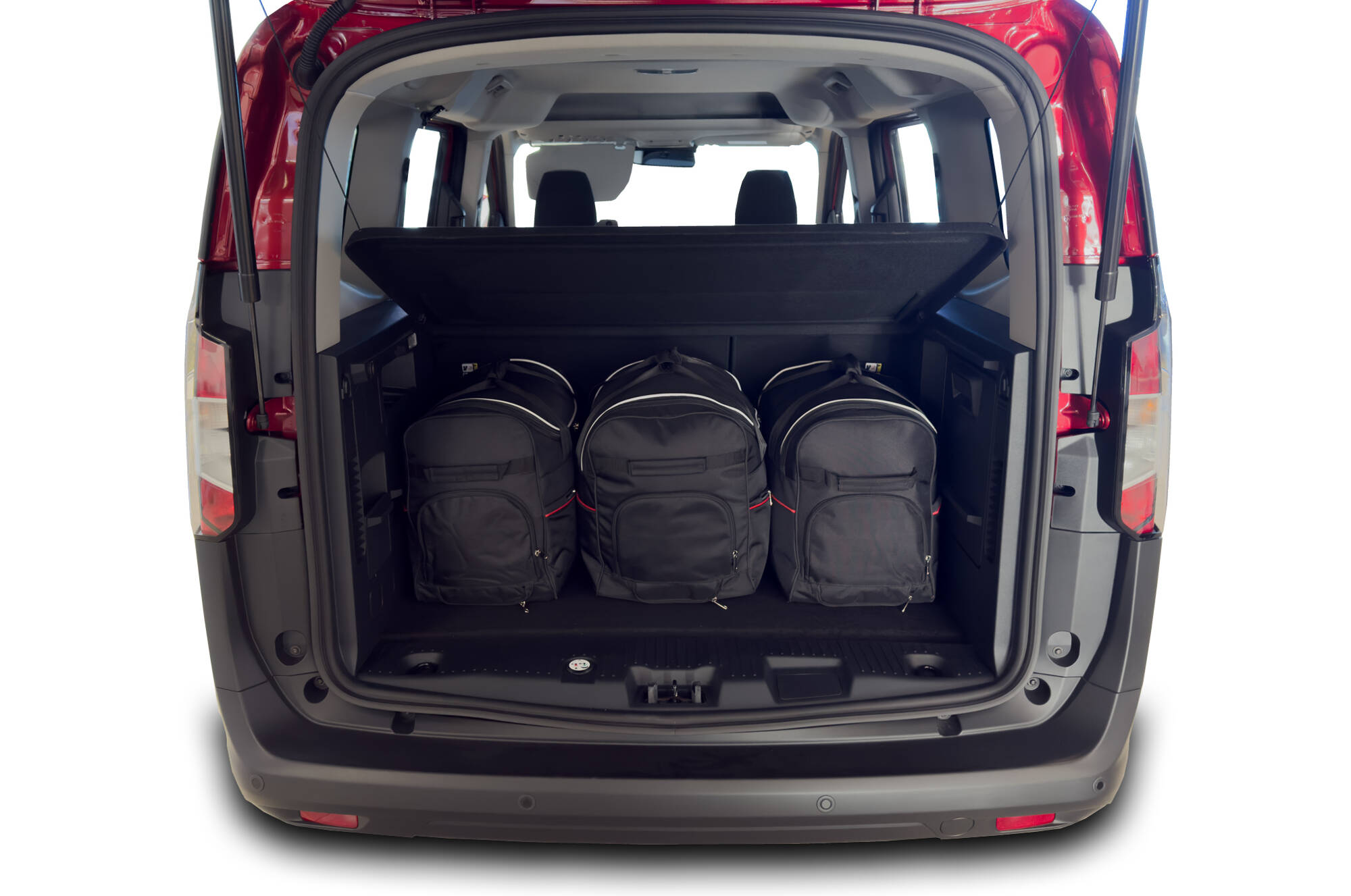 Torby KJUST SPORT do Ford Tourneo Courier II — torby wyjmowane z bagażnika krok po kroku