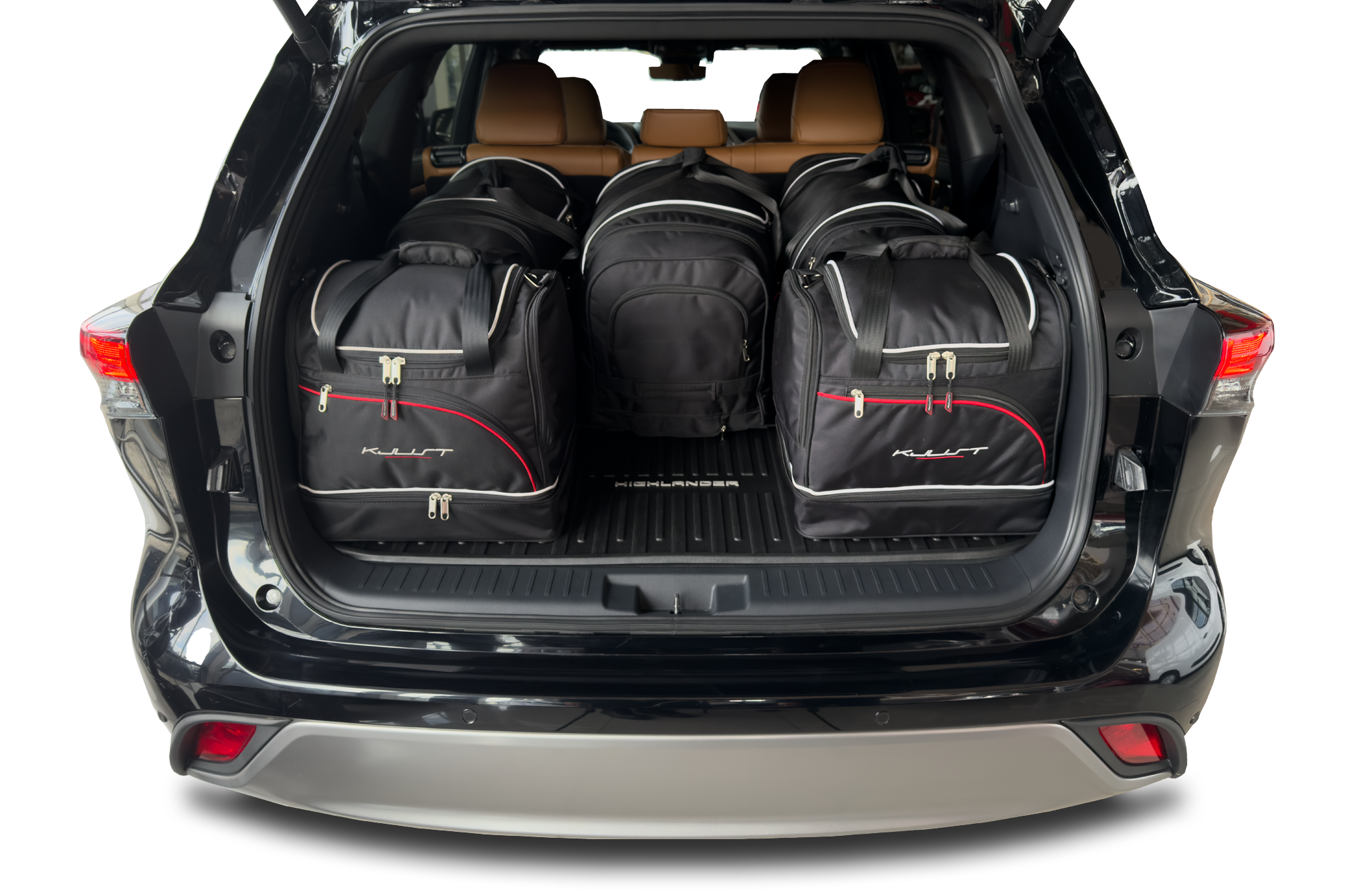 Torby KJUST SPORT do Toyota Highlander Hybrid XU70 — torby wyjmowane z bagażnika krok po kroku