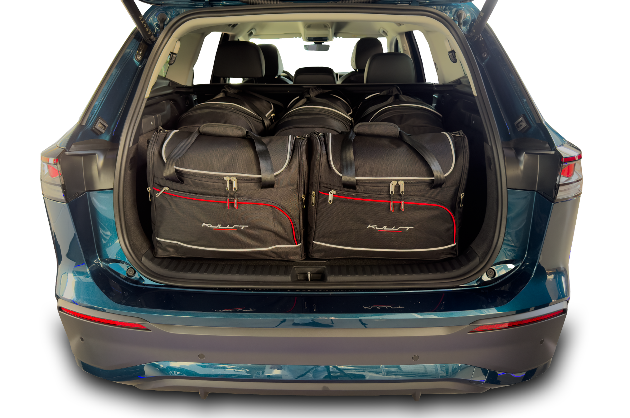 Torby KJUST AERO do Volkswagen Tayron Mild-Hybrid II — zestaw ułożony w bagażniku