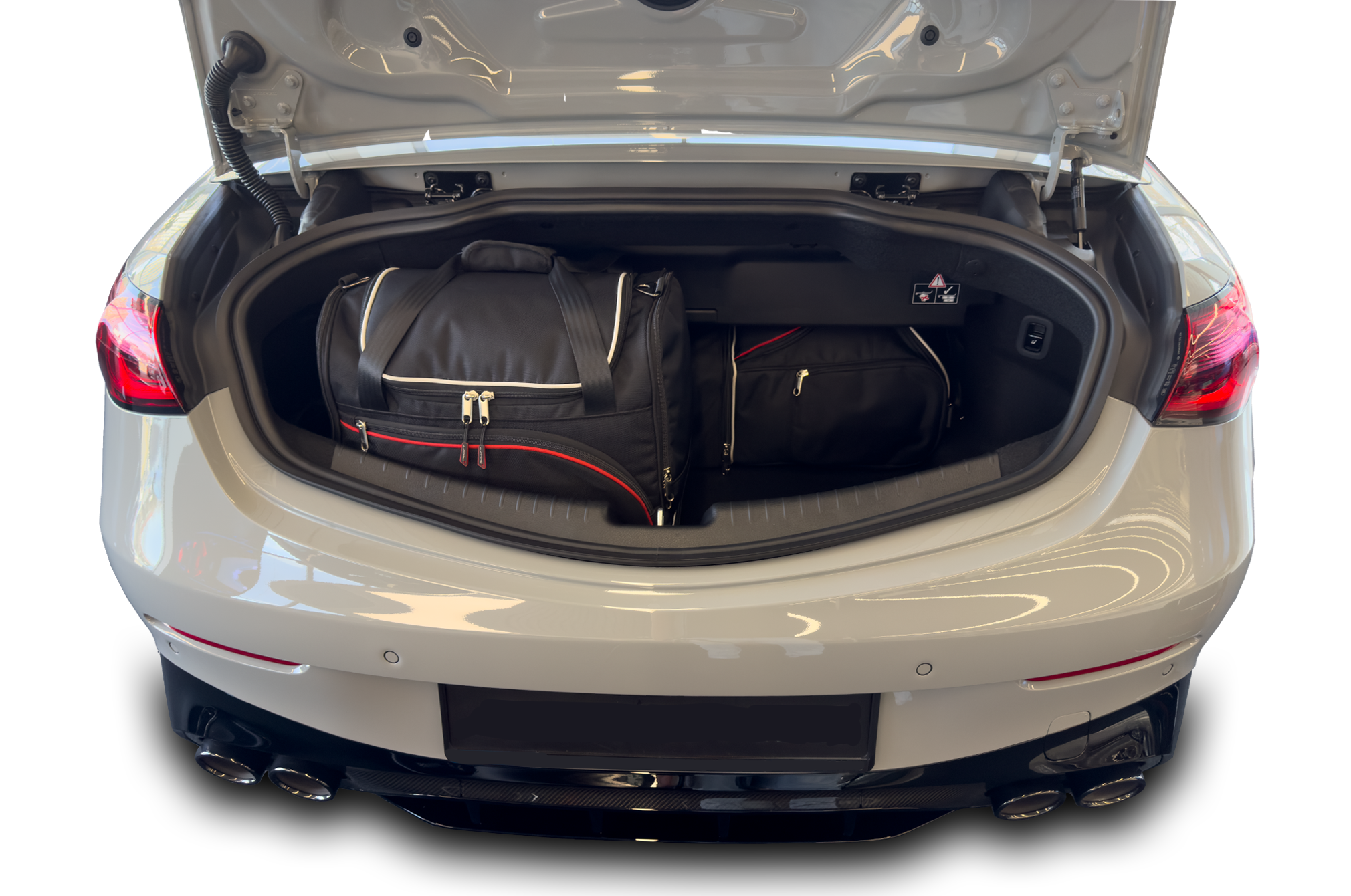 Torby KJUST SPORT do Mercedes-Benz CLE Cabrio A236 — torby wyjmowane z bagażnika krok po kroku