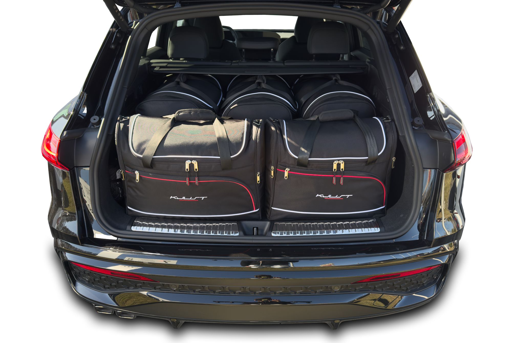 Torby KJUST AERO do Audi Q5 / S Q5 GU — zestaw ułożony w bagażniku
