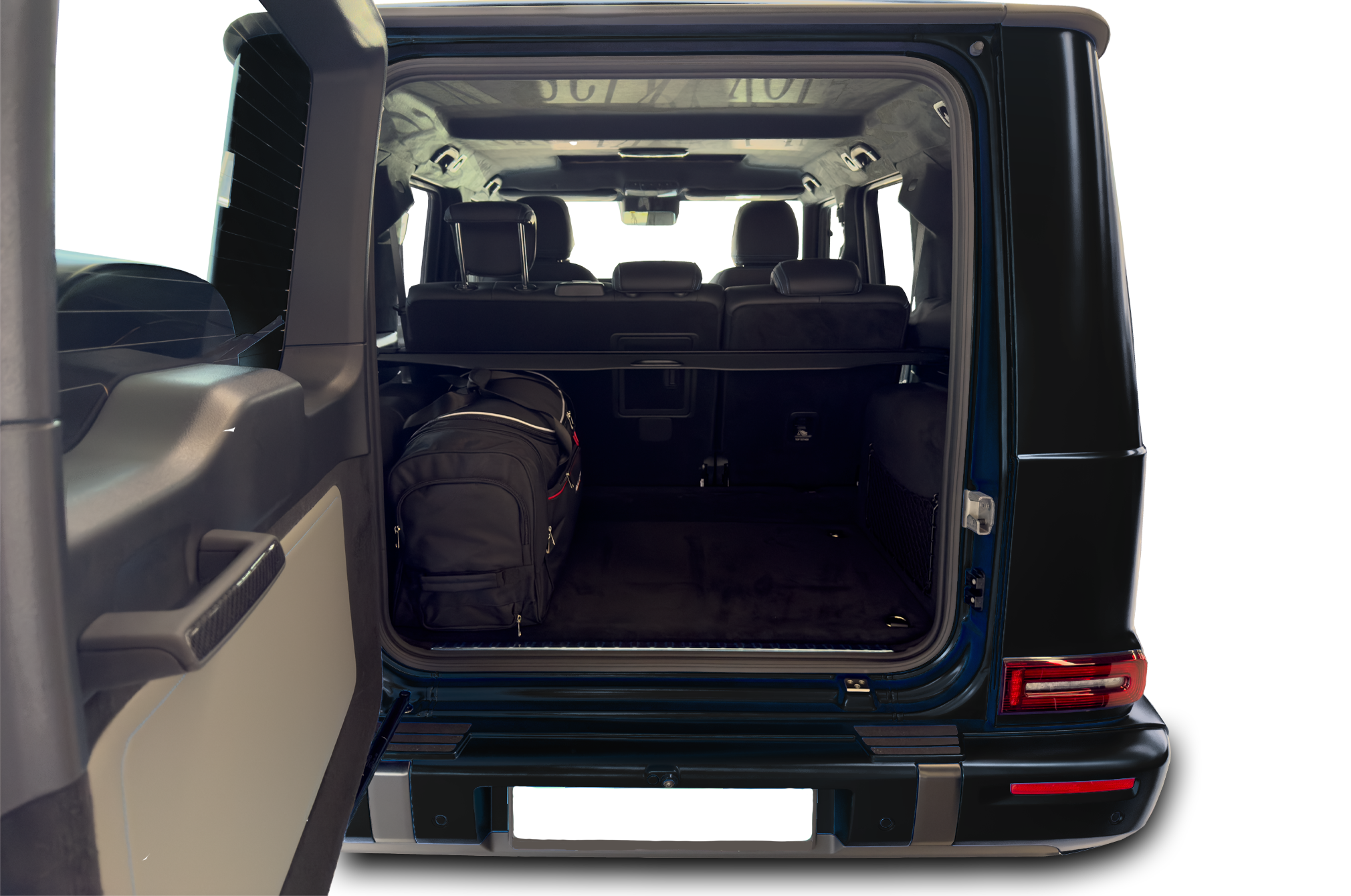 Torby KJUST TROLLEY do Mercedes-Benz G W465 — torby wyjmowane z bagażnika krok po kroku