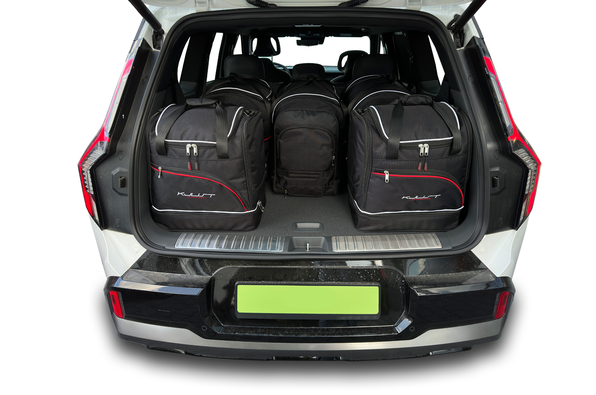 Torby KJUST SPORT do Kia EV9 Electric I — torby wyjmowane z bagażnika krok po kroku