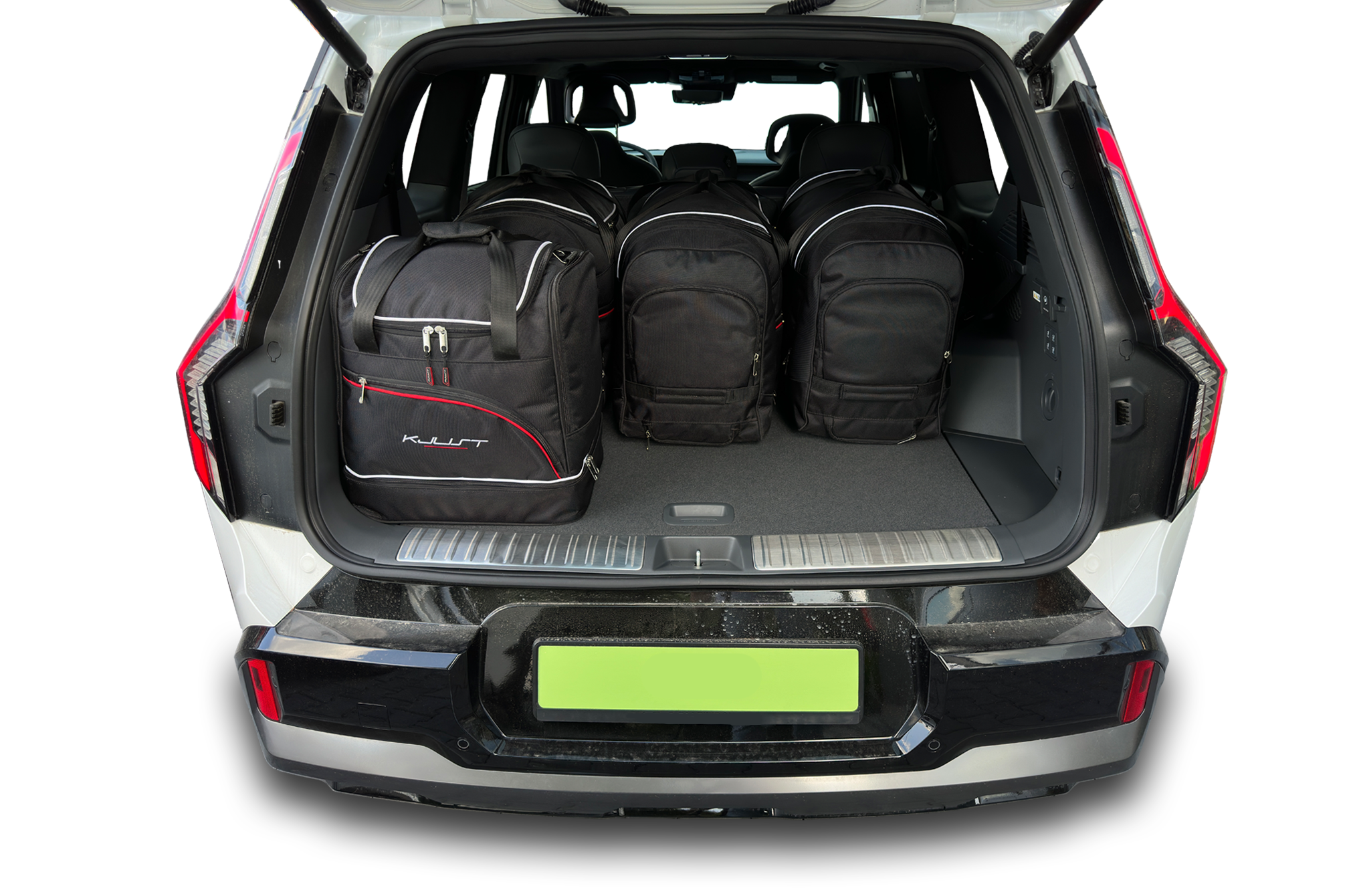 Torby KJUST SPORT do Kia EV9 Electric I — torby wyjmowane z bagażnika krok po kroku