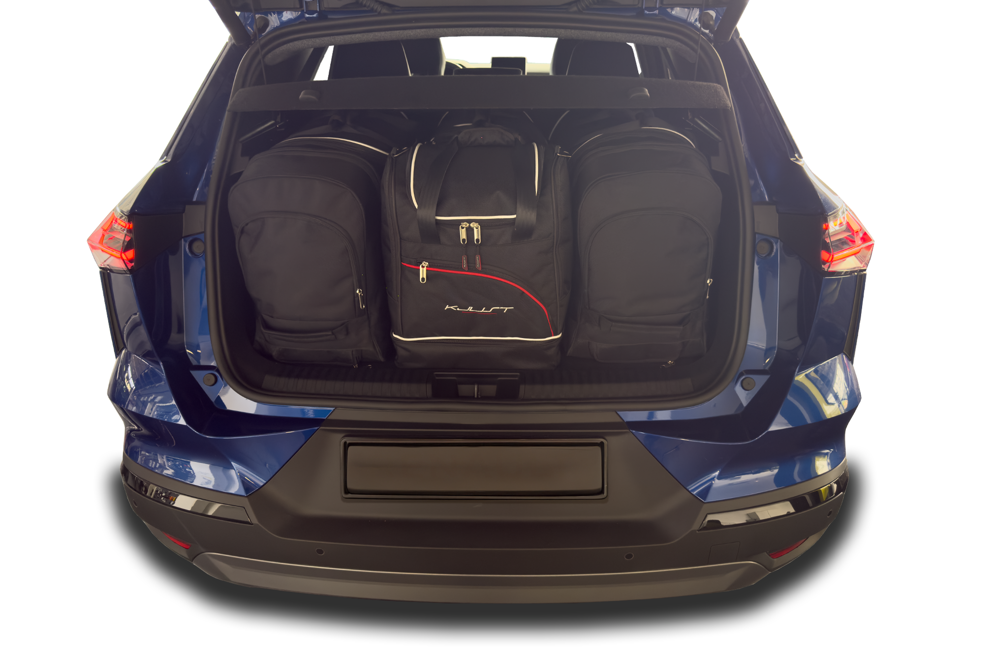 Torby KJUST SPORT do Renault Symbioz Hybrid I — zestaw ułożony w bagażniku