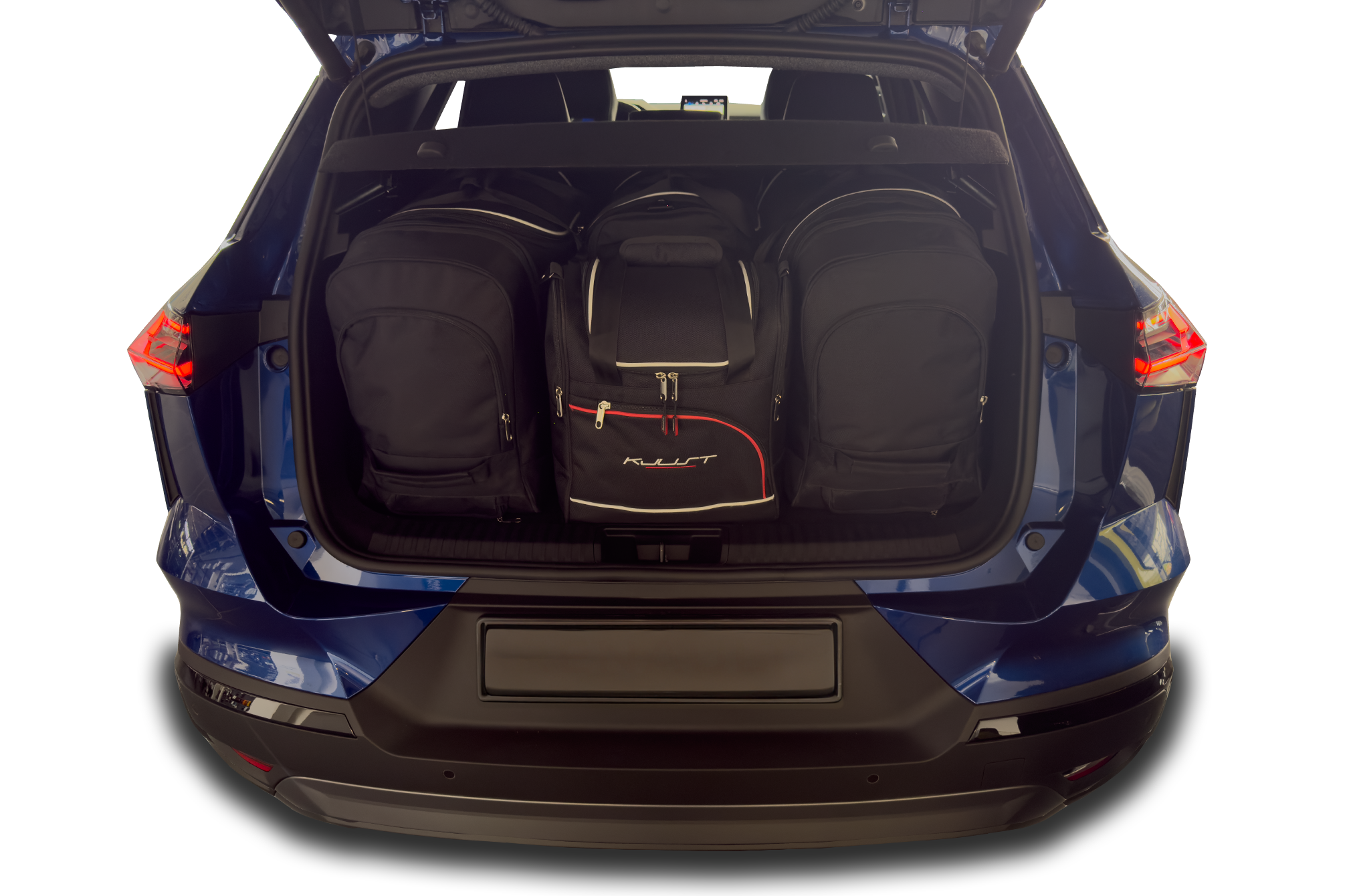 Torby KJUST AERO do Renault Symbioz Hybrid I — zestaw ułożony w bagażniku