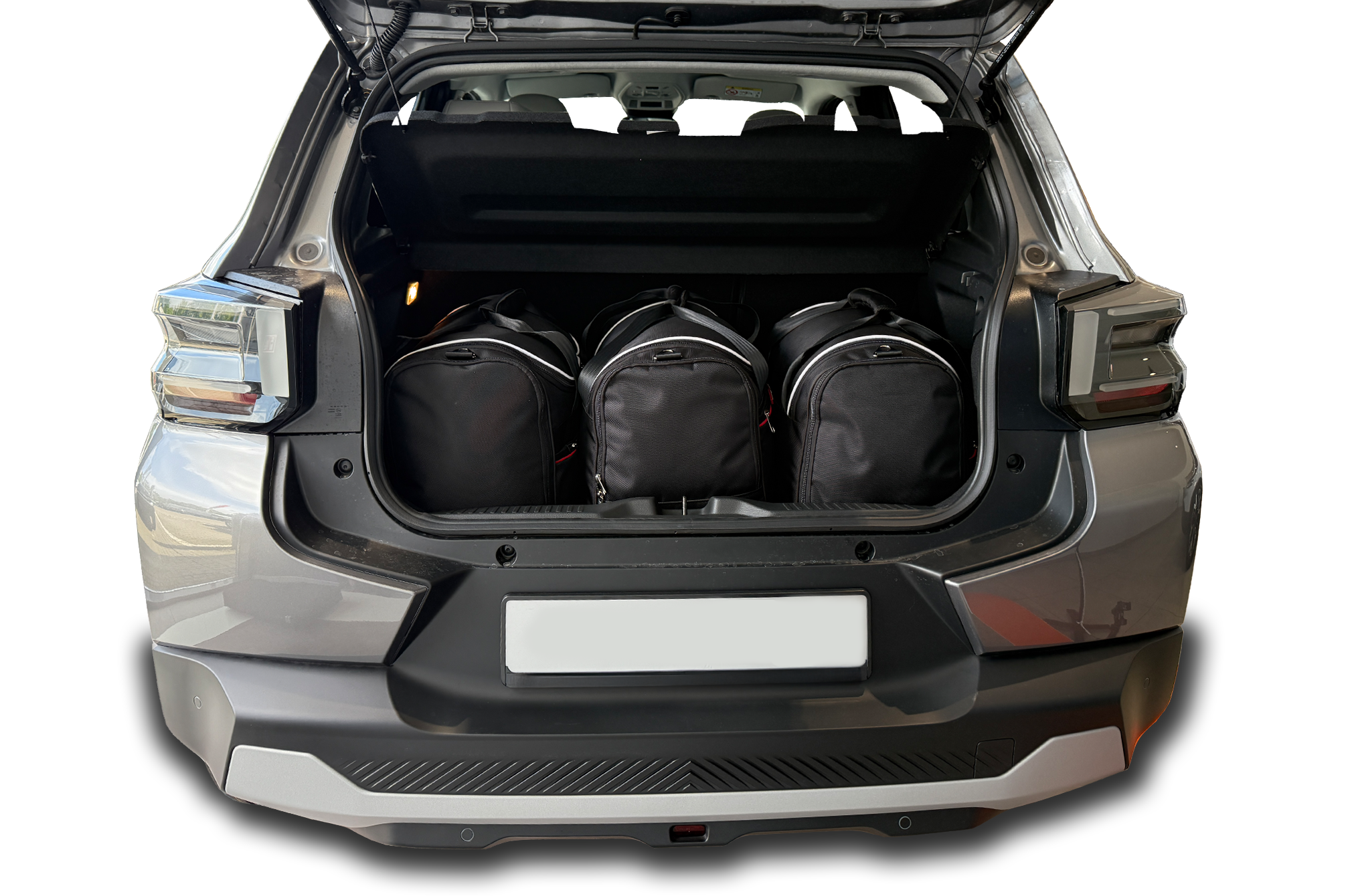 Torby KJUST SPORT do Citroen E-C3 IV — zestaw ułożony w bagażniku
