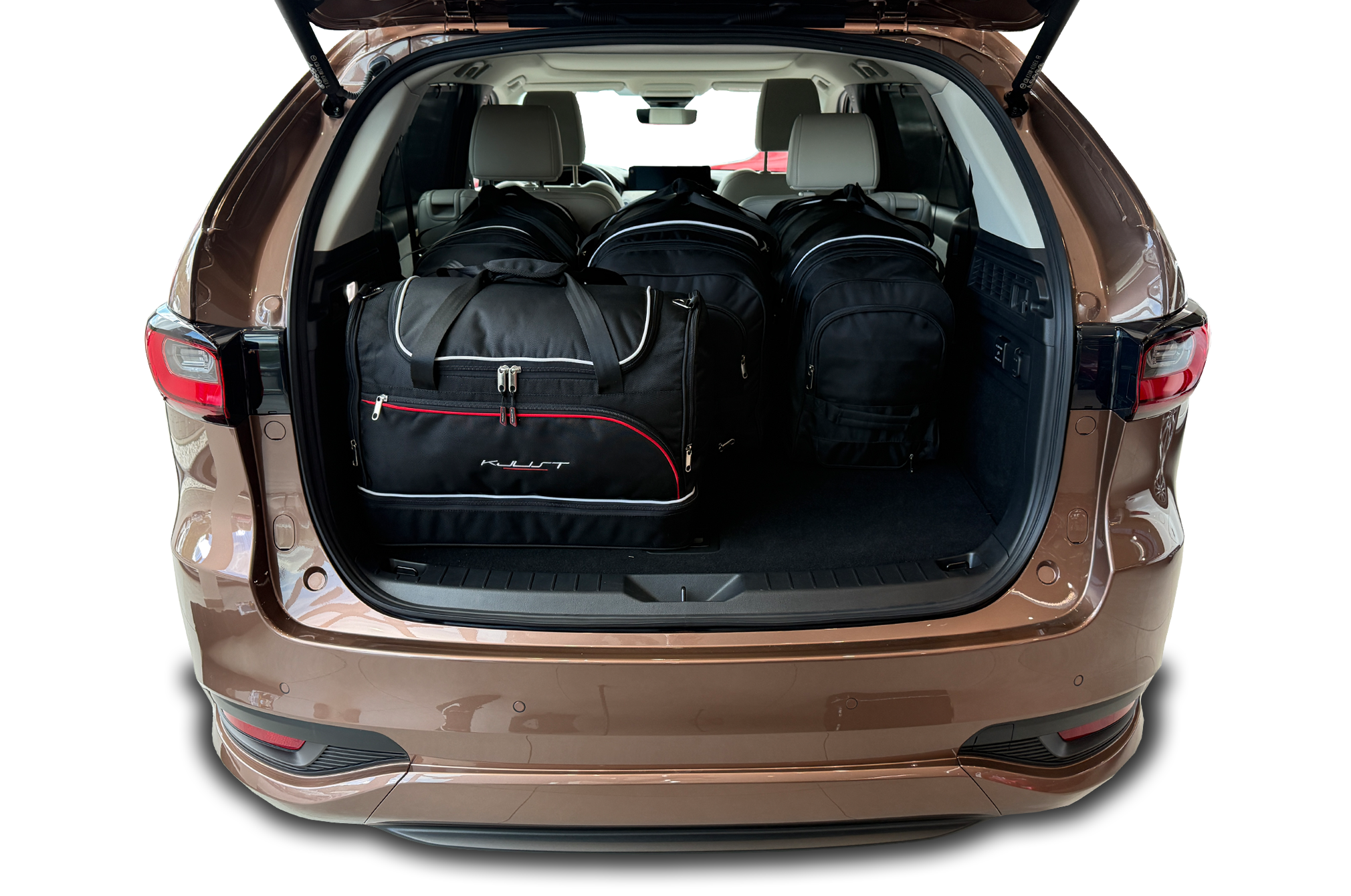 Torby KJUST SPORT do Mazda CX-80 Plug-In Hybrid I (KL) — torby wyjmowane z bagażnika krok po kroku