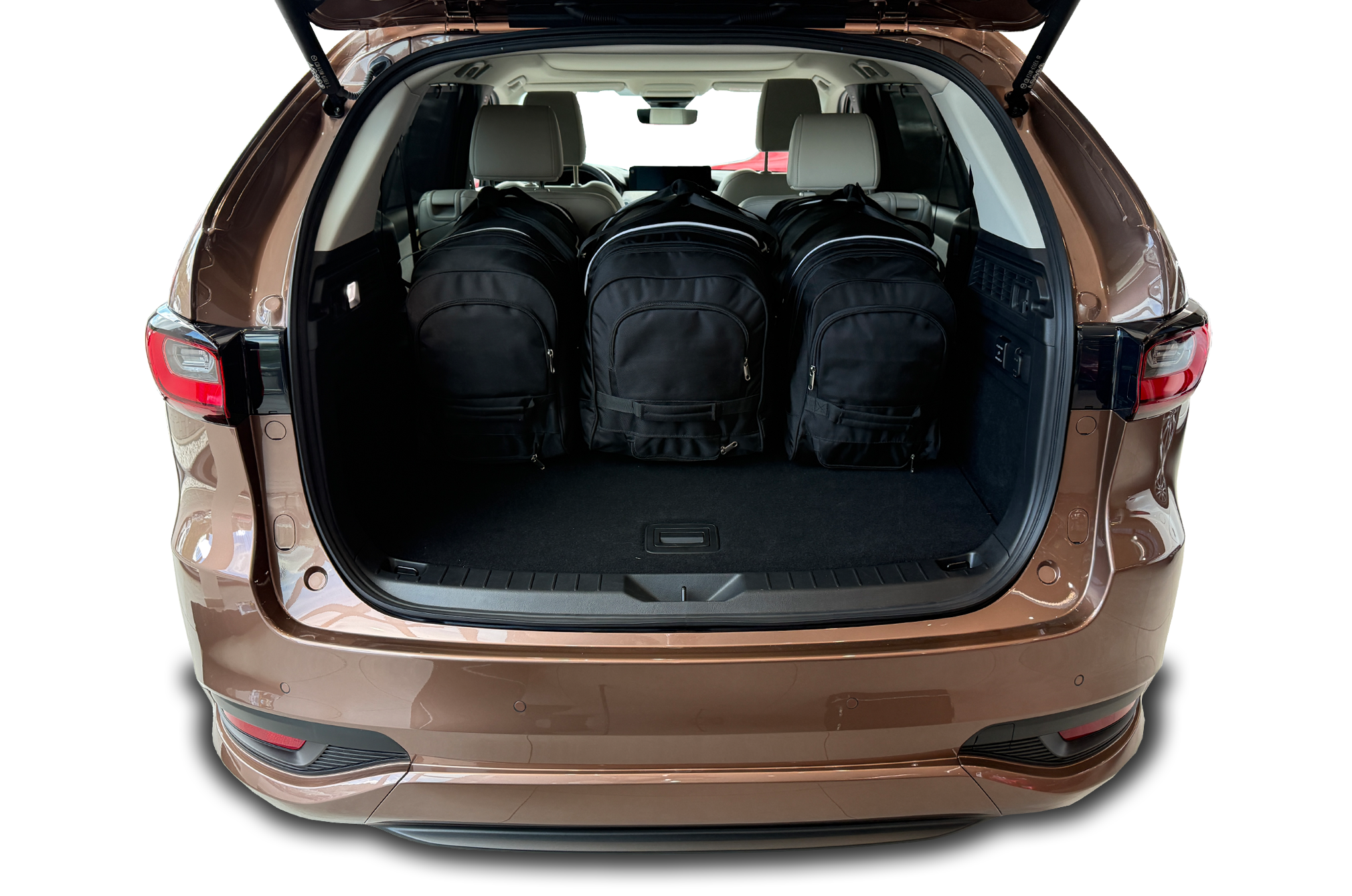 Torby KJUST SPORT do Mazda CX-80 Plug-In Hybrid I (KL) — torby wyjmowane z bagażnika krok po kroku