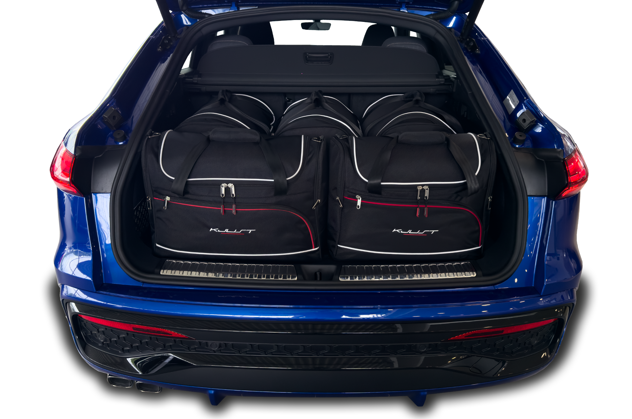 Torby KJUST AERO do Audi Q5 / S Q5 Sportback GU — zestaw ułożony w bagażniku
