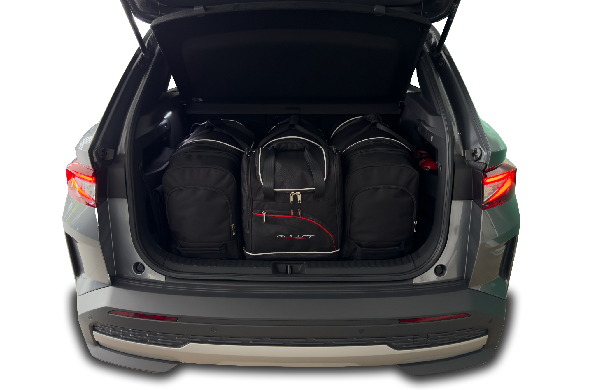 Torby KJUST SPORT do Skoda Elroq Electric I — zestaw ułożony w bagażniku