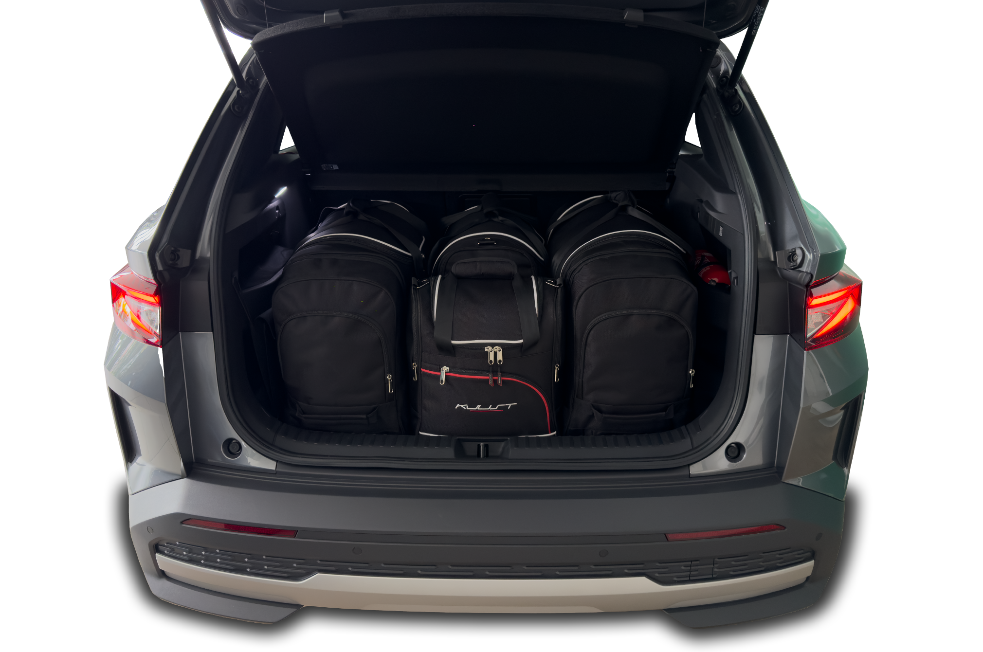 Torby KJUST AERO do Skoda Elroq Electric I — zestaw ułożony w bagażniku