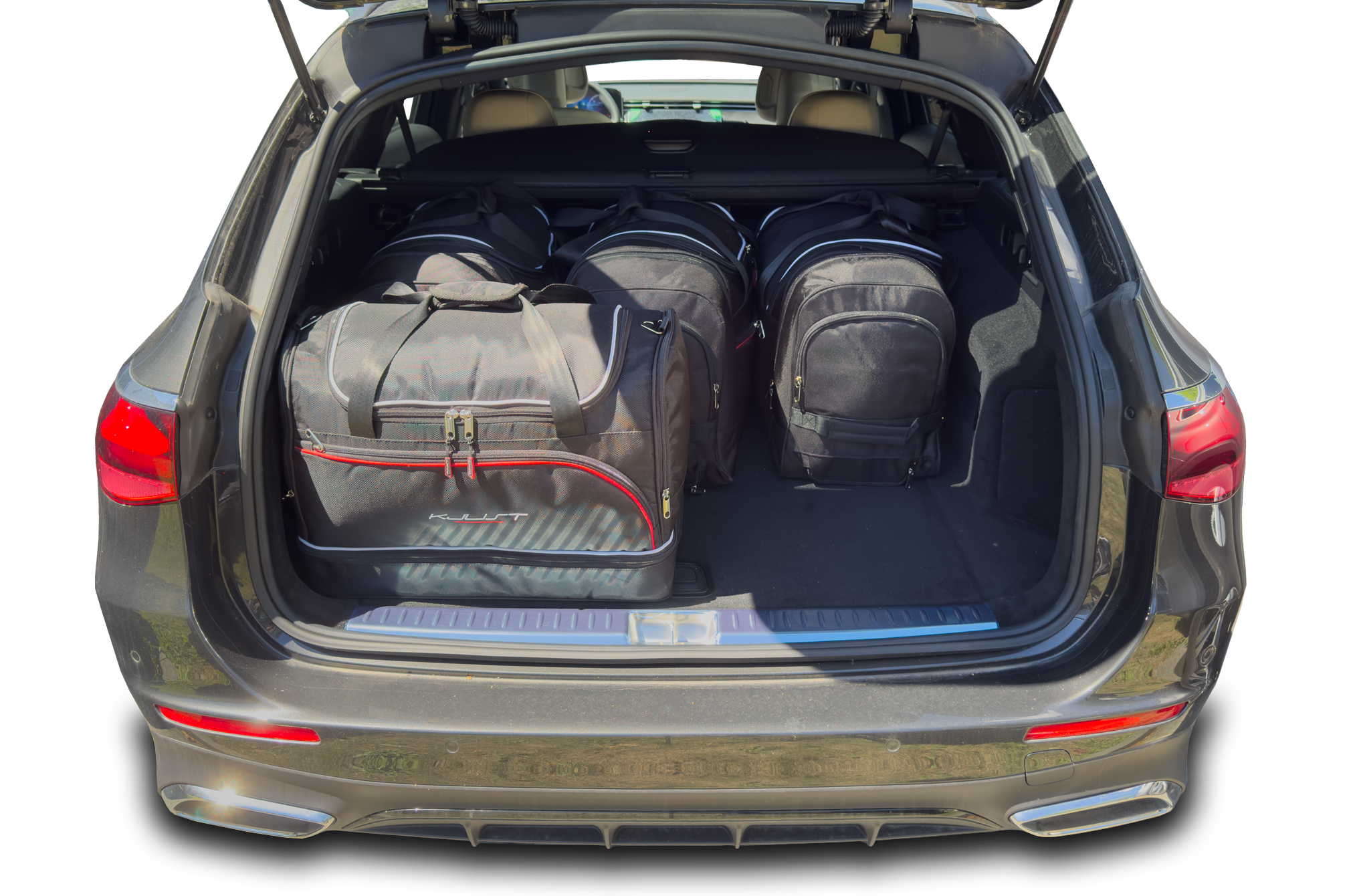 Torby KJUST SPORT do Mercedes-Benz E Estate / All-Terrain S214 — torby wyjmowane z bagażnika krok po kroku