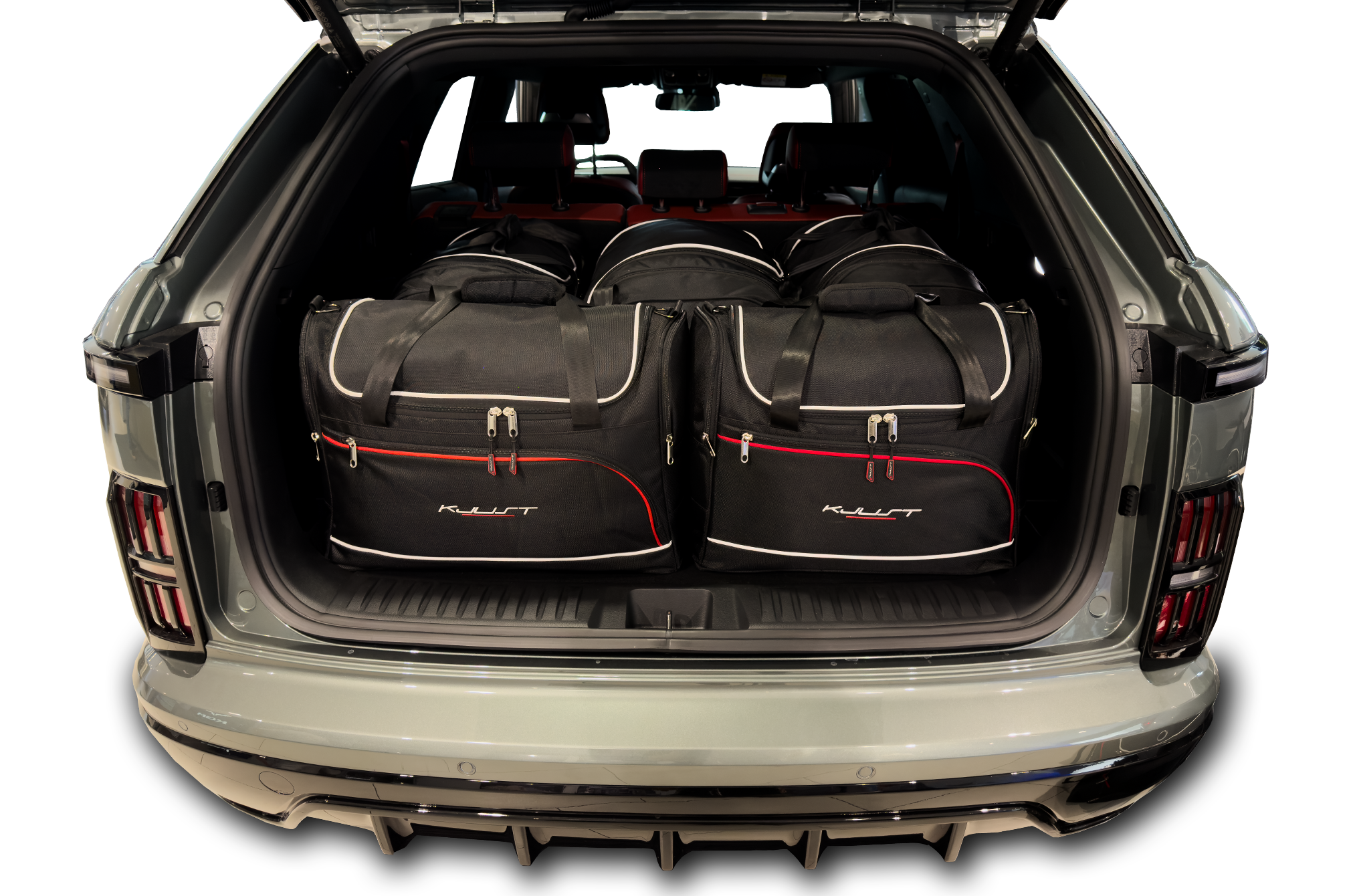 Torby KJUST AERO do KGM / Ssangyong Actyon II — zestaw ułożony w bagażniku