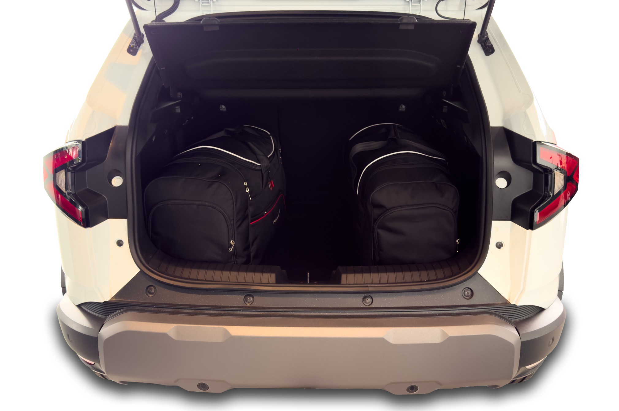 Torby KJUST TROLLEY do Dacia Duster LPG III — torby wyjmowane z bagażnika krok po kroku
