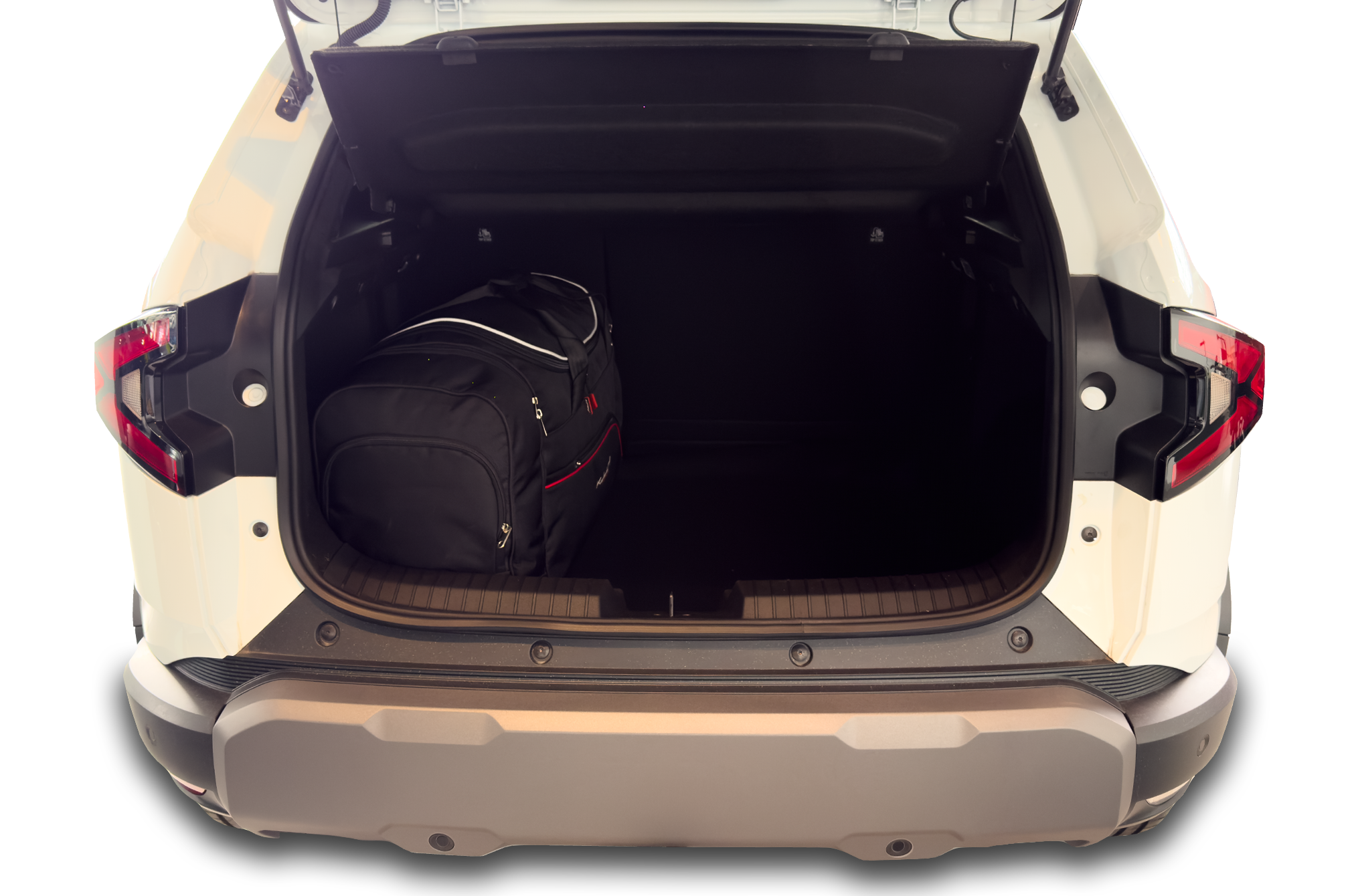 Torby KJUST AERO do Dacia Duster LPG III — torby wyjmowane z bagażnika krok po kroku