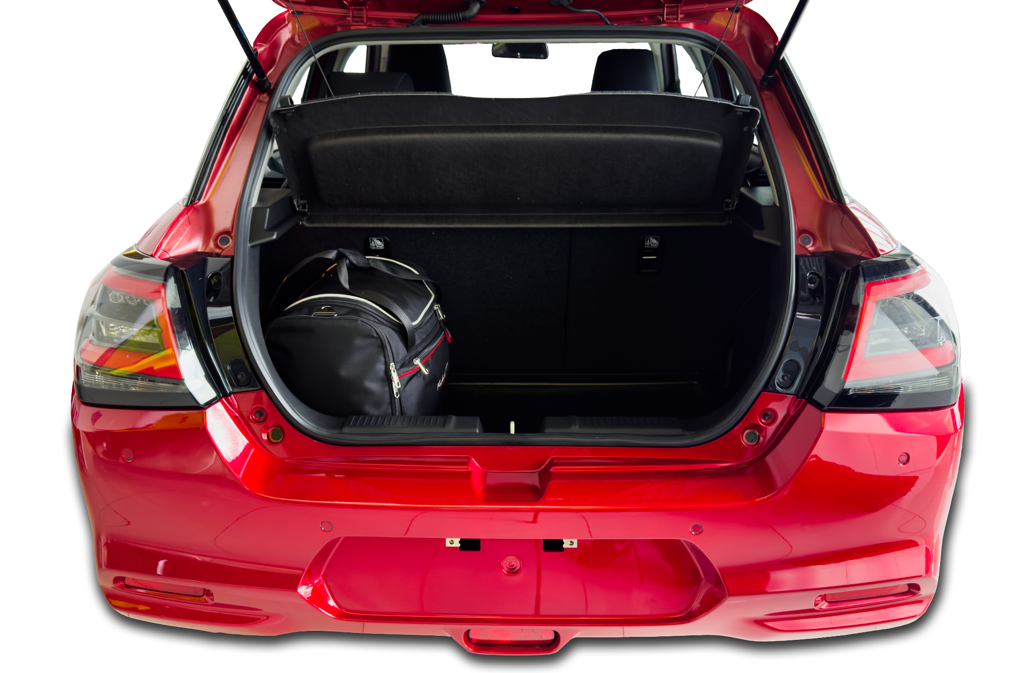 Torby KJUST SPORT do Suzuki Swift Mild Hybrid VII — torby wyjmowane z bagażnika krok po kroku