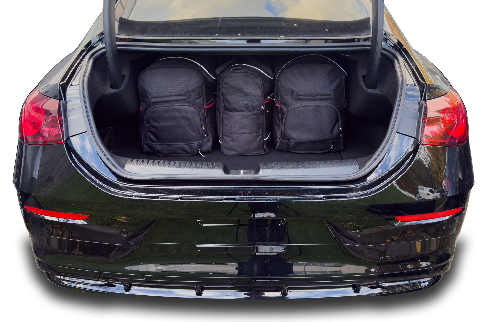 Torby KJUST AERO do Mercedes-Benz CLA Coupe EQ Electric C174 — torby wyjmowane z bagażnika krok po kroku