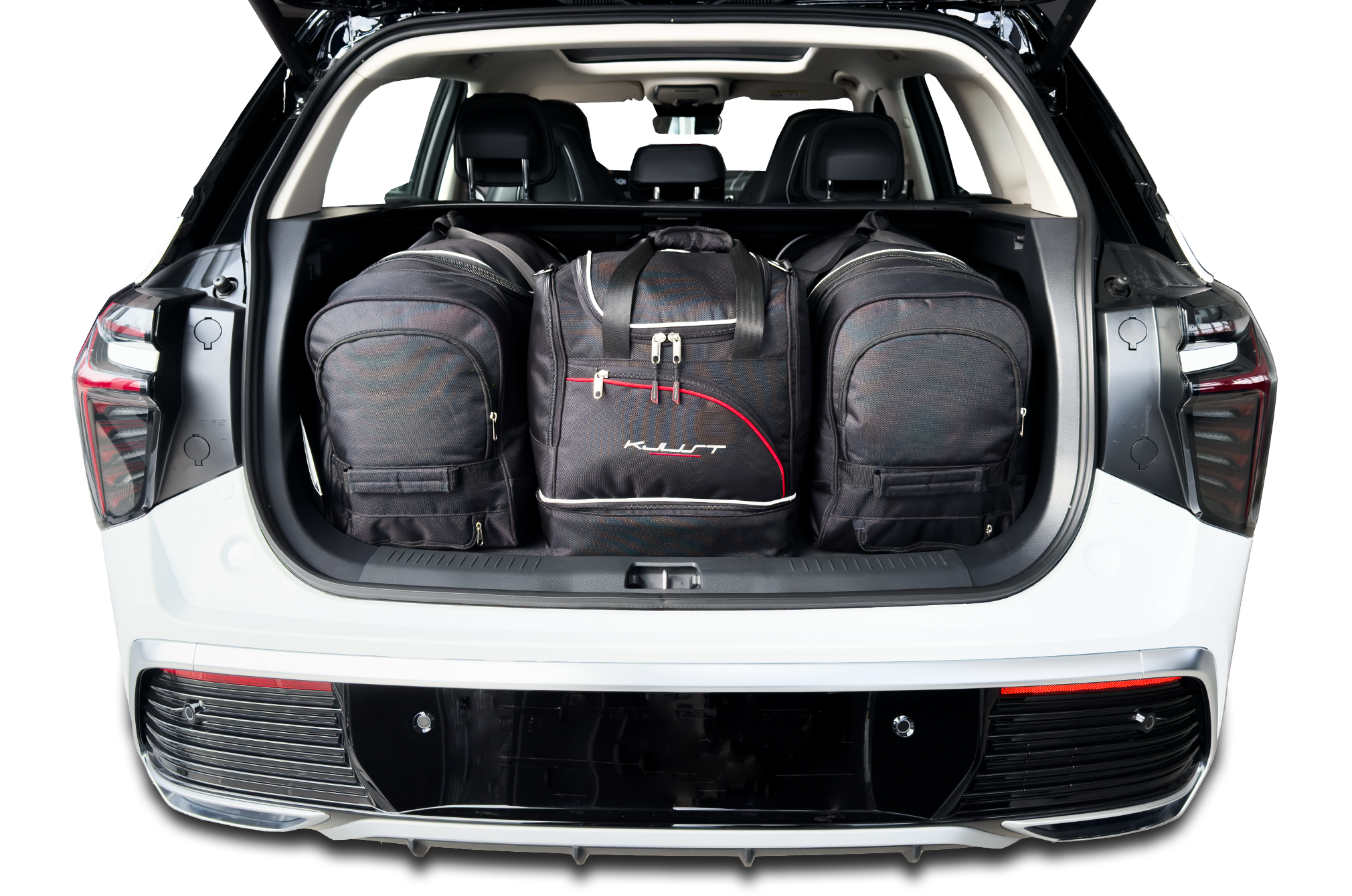 Torby KJUST SPORT do Hongqi HS3 I — zestaw ułożony w bagażniku