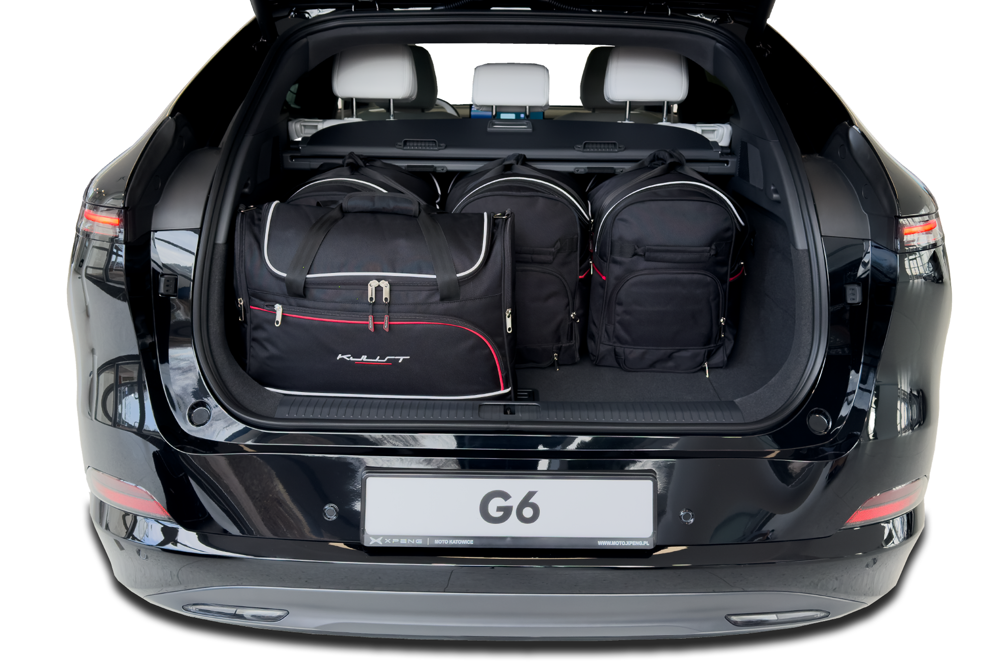 Torby KJUST AERO do XPeng G6 Electric I — torby wyjmowane z bagażnika krok po kroku