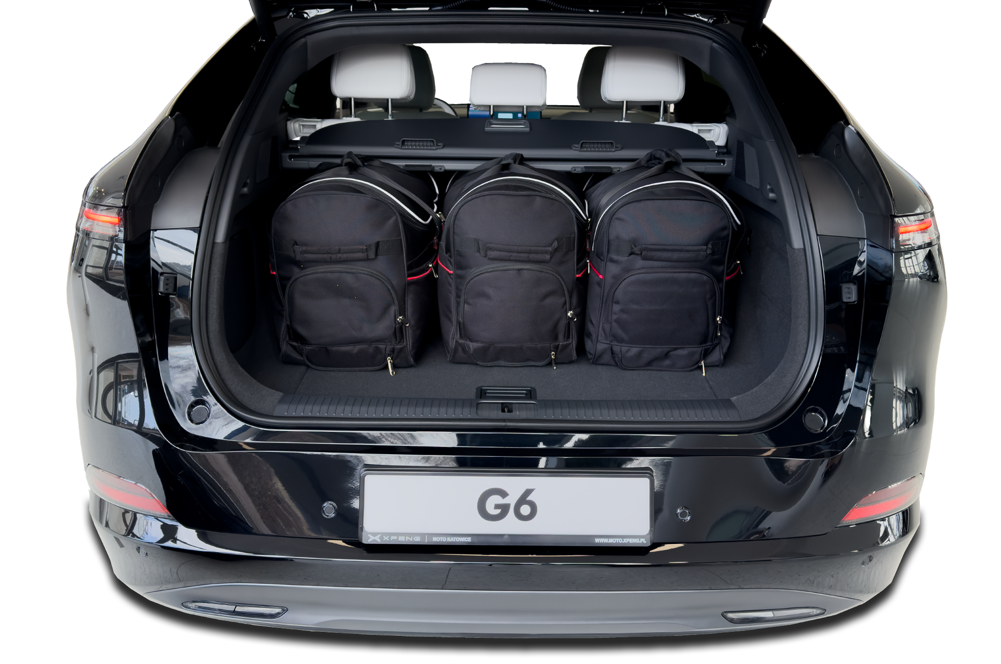 Torby KJUST AERO do XPeng G6 Electric I — torby wyjmowane z bagażnika krok po kroku