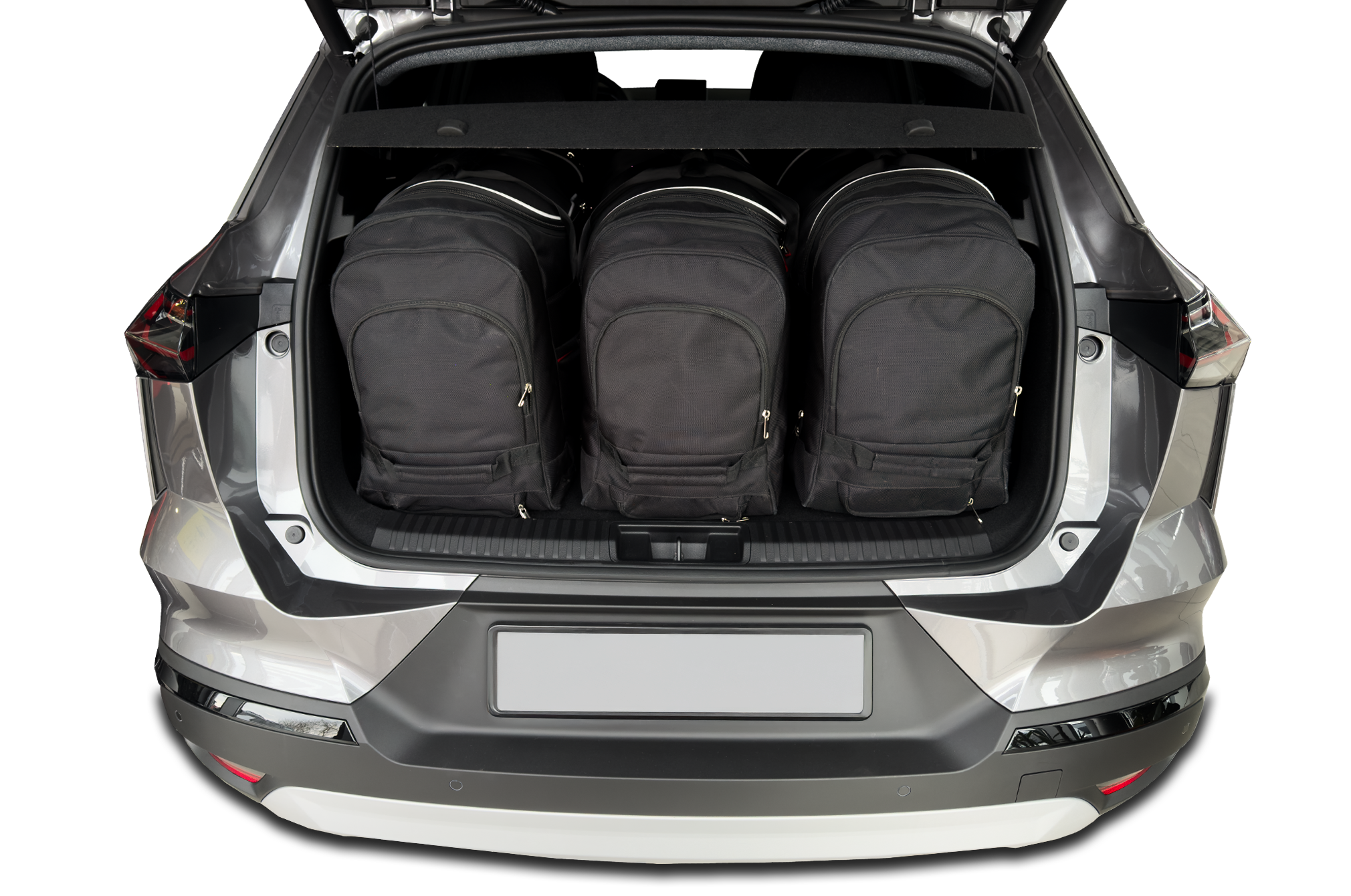 Torby KJUST TROLLEY do Mitsubishi Grandis Hybrid II — zestaw ułożony w bagażniku
