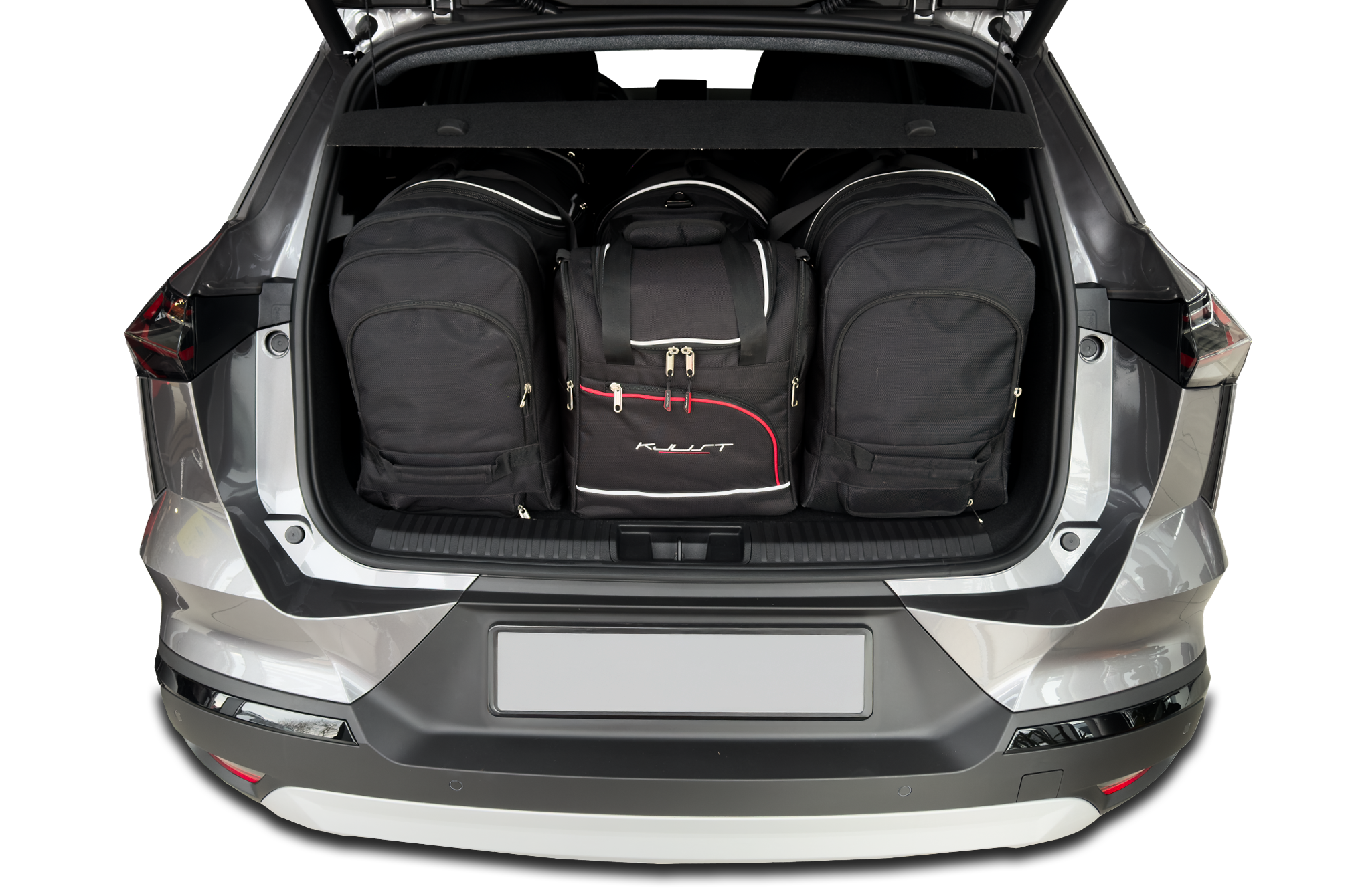Torby KJUST AERO do Mitsubishi Grandis Hybrid II — zestaw ułożony w bagażniku