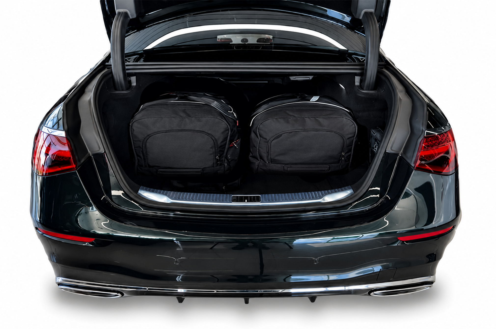 Torby KJUST SPORT do Mercedes-Benz S Limousine Long Plug-In Hybrid V223 — torby wyjmowane z bagażnika krok po kroku
