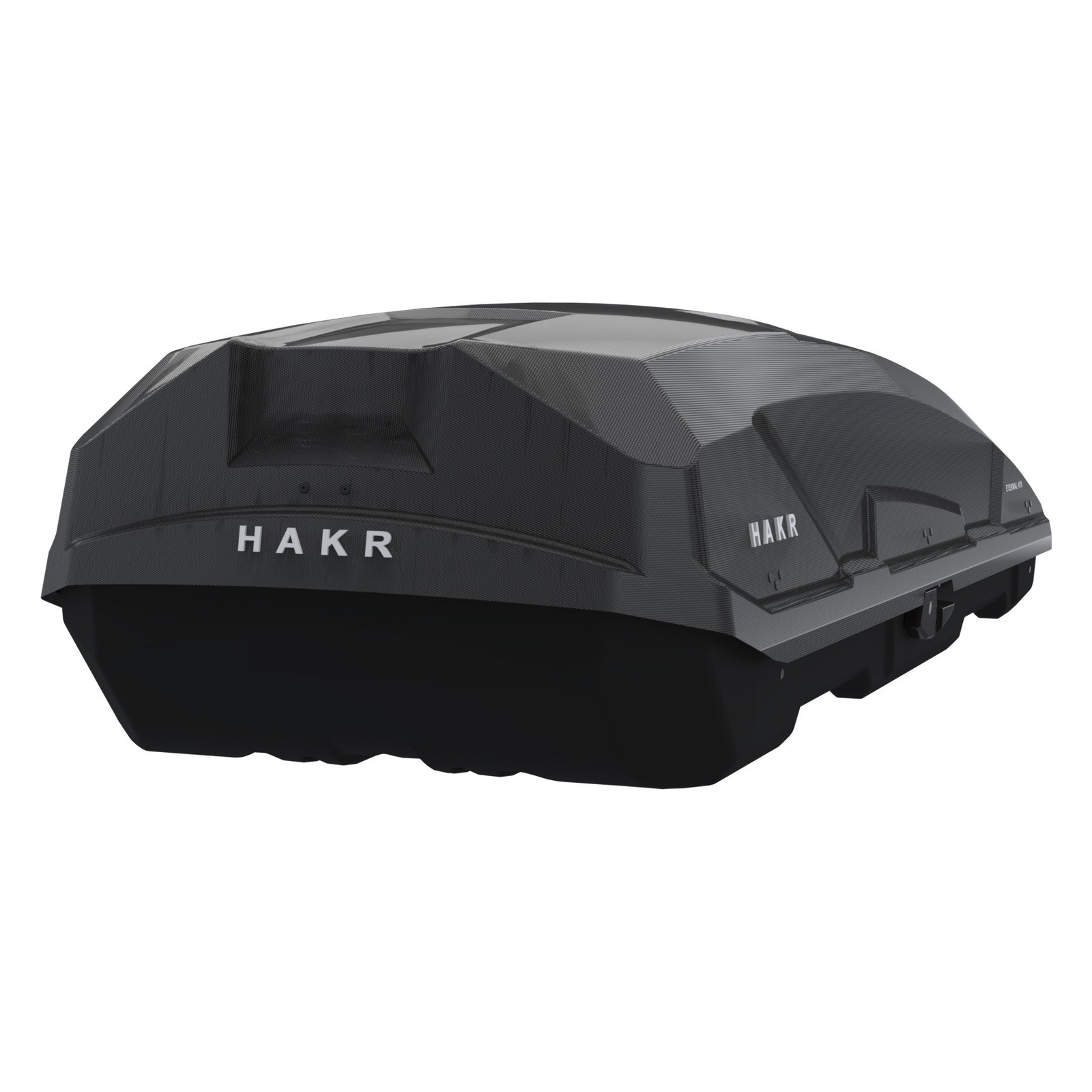 Box dachowy Hakr Eternal 410 antracyt — box od przodu pod kątem
